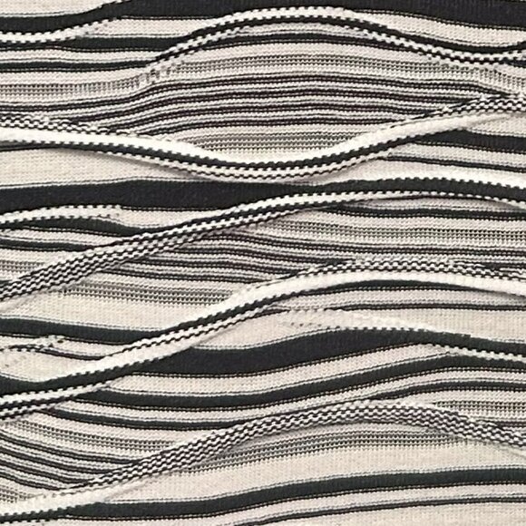 EASY WEAR by Chico''s Size 3 Black and White V-Neck Pullover - Picture 2 of 3